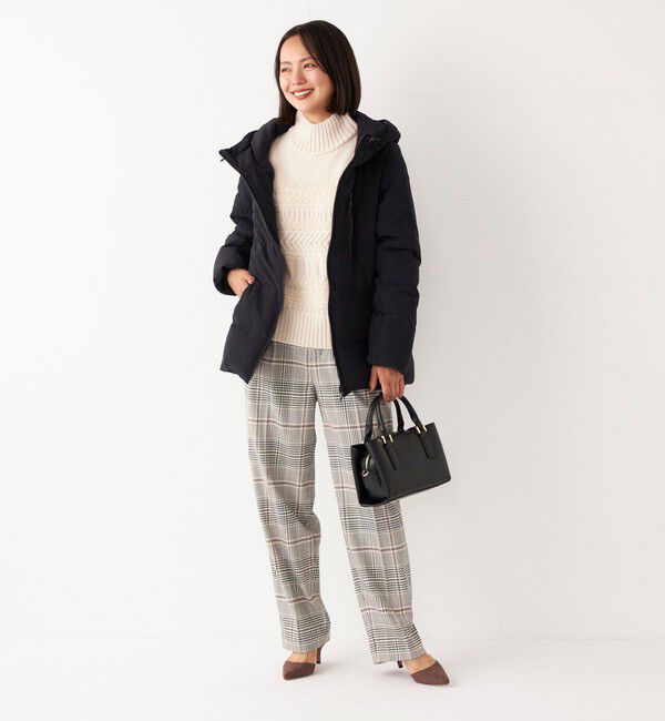 SHIPS Colors 「SHIPS Colors:〈手洗い可能〉ソリッド / チェック タック カーブ パンツ」|スラックス|