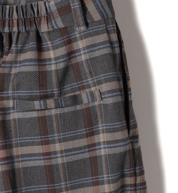 SHIPS Colors 「SHIPS Colors:〈手洗い可能〉ソリッド / チェック タック カーブ パンツ」|スラックス|