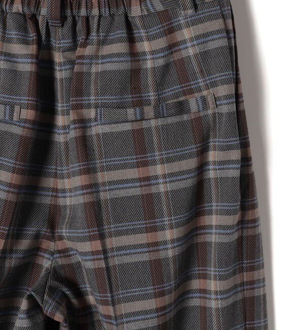 SHIPS Colors 「SHIPS Colors:〈手洗い可能〉ソリッド / チェック タック カーブ パンツ」|スラックス|