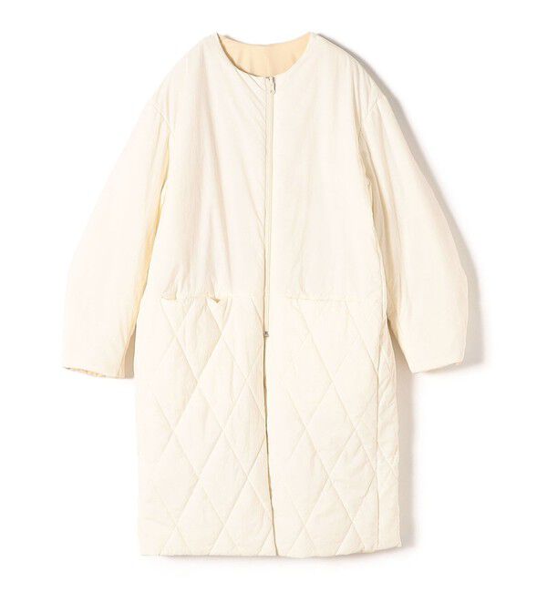 SHIPS for women「〈手洗い可能 / 撥水加工〉リバーシブル ノーカラー コート ◇」|ノーカラーコート|