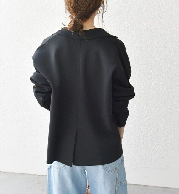 SHIPS any「【WEB限定】SHIPS any:〈手洗い可能〉テーラード ニット カーディガン ジャケット」|テーラードジャケット|