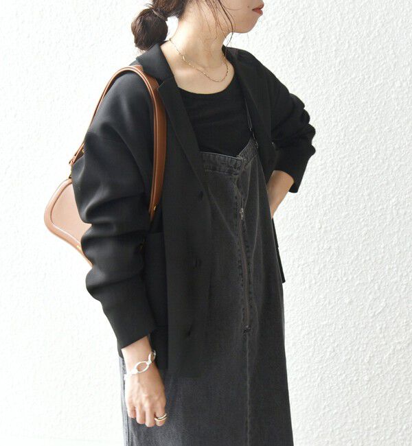 SHIPS any「【WEB限定】SHIPS any:〈手洗い可能〉テーラード ニット カーディガン ジャケット」|テーラードジャケット|