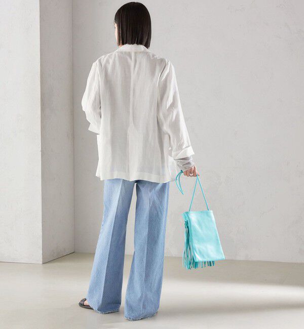 SHIPS for women「〈手洗い可能〉ラミー シアー ジャケット」|テーラードジャケット|