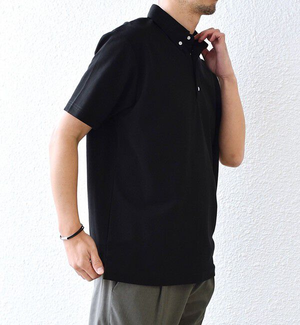 SHIPS any「SHIPS any:〈接触冷感/遮熱/UVカット機能等〉サマーファンクション 鹿の子 ボタンダウンポロシャツ◇」|ポロシャツ|