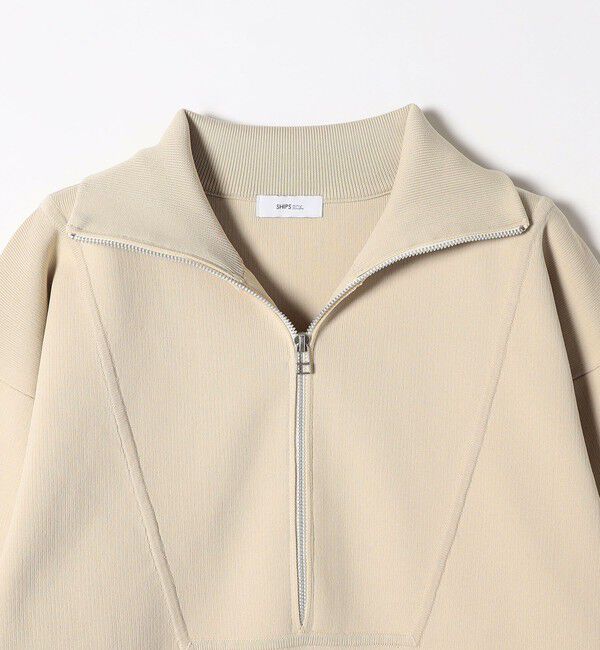 SHIPS any「《一部追加予約》【WEB限定】SHIPS any:〈手洗い可能〉ハーフ ジップ ハイネック プルオーバー」|ニット・セーター|