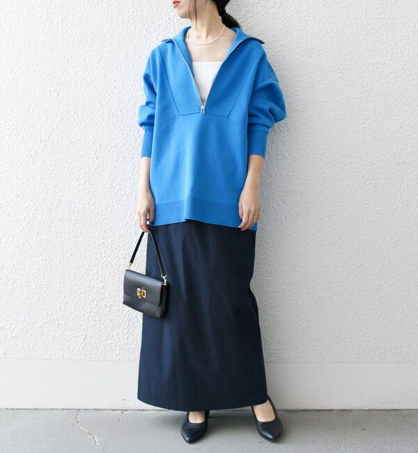 SHIPS any「《一部追加予約》【WEB限定】SHIPS any:〈手洗い可能〉ハーフ ジップ ハイネック プルオーバー」|ニット・セーター|