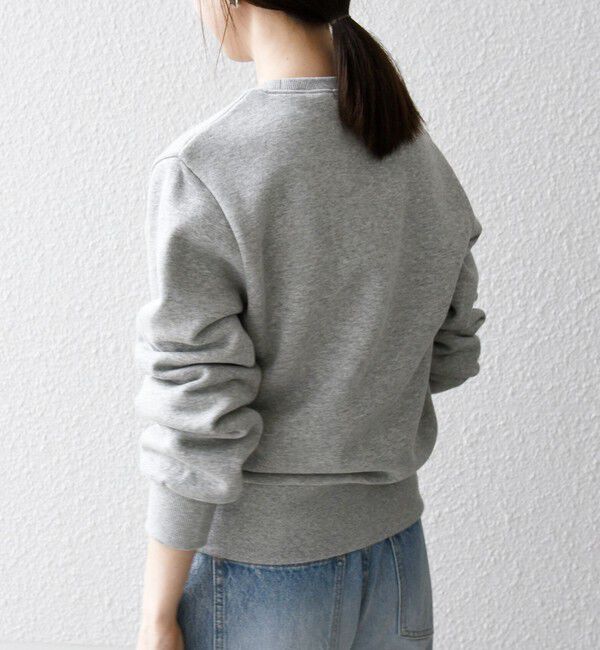 SHIPS any「SHIPS any:〈手洗い可能〉裏起毛 ビジュー クルーネック コンパクト プルオーバー」|スウェット・ジャージ|