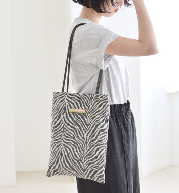 quaranciel「quaranciel: 2way アニマル トートバッグ」|トートバッグ|チャコールグレー