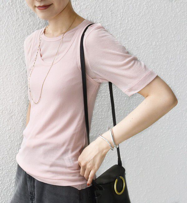 SHIPS for women「シアー フライス レイヤード TEE」|Tシャツ・カットソー|
