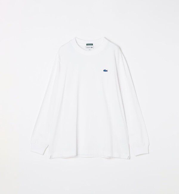 SHIPS any「【SHIPS any別注】LACOSTE: ワンポイント ピケ クルーネック Tシャツ 25AW (ロンT)◇」|Tシャツ・カットソー|