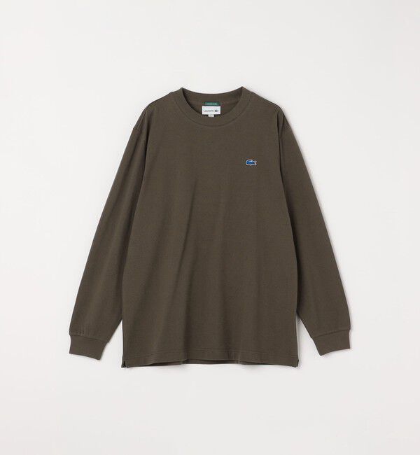 SHIPS any「【SHIPS any別注】LACOSTE: ワンポイント ピケ クルーネック Tシャツ 25AW (ロンT)◇」|Tシャツ・カットソー|