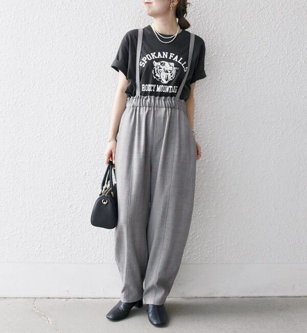 SHIPS any「SHIPS any:〈洗濯機可能〉ウーステッド サスペンダー付き バルーン パンツ」|その他|