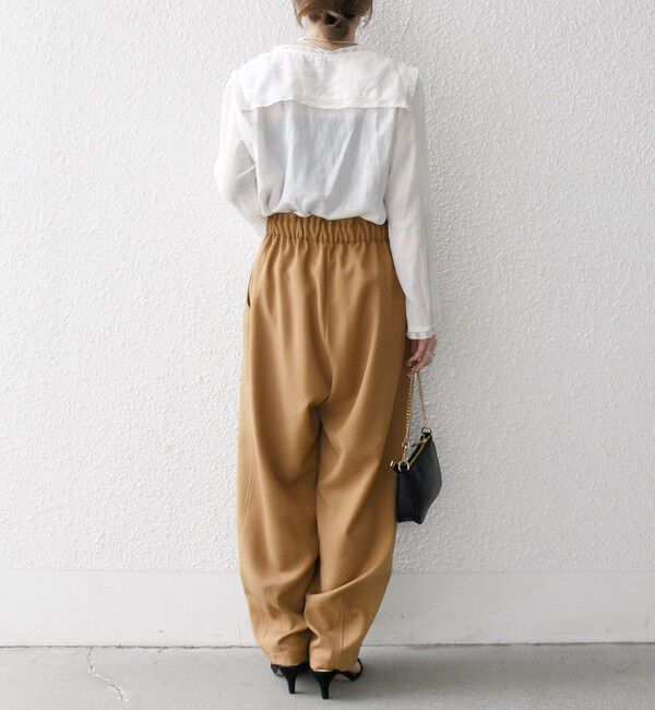 SHIPS any「SHIPS any:〈洗濯機可能〉ウーステッド サスペンダー付き バルーン パンツ」|その他|