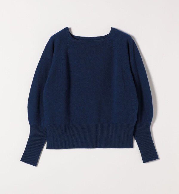 quaranciel「quaranciel:〈手洗い可能〉AQUA カシミヤ ミックス ボートネック ロングリブ パフ ニット」|ニット・セーター|