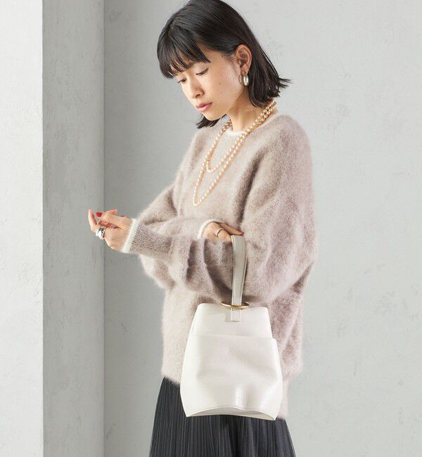 SHIPS for women「杢 フォックス カシミヤ クルーネック ニット プルオーバー」|ニット・セーター|