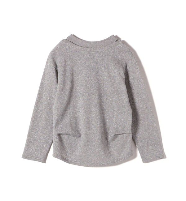 SHIPS for women「〈手洗い可能〉レイヤード デザイン ラメ メランジ 裏毛 プルオーバー」|スウェット・ジャージ|