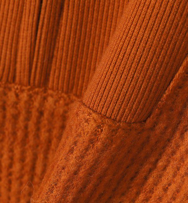 SHIPS any「SHIPS any:〈手洗い可能〉起毛 ワッフル ハーフジップ フーディー プルオーバー」|Tシャツ・カットソー|