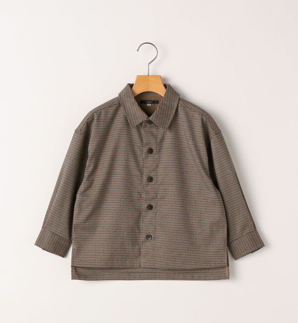 SHIPS KIDS「SHIPS KIDS:100～130cm / 千鳥柄 チェック シャツ アウター」|シャツ・ブラウス|
