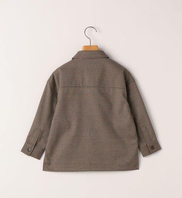 SHIPS KIDS「SHIPS KIDS:100～130cm / 千鳥柄 チェック シャツ アウター」|シャツ・ブラウス|