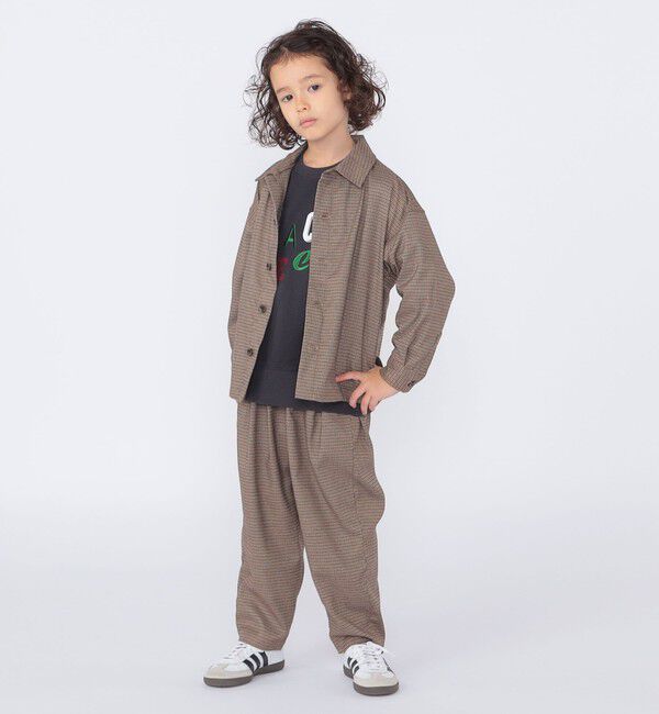 SHIPS KIDS「SHIPS KIDS:100～130cm / 千鳥柄 チェック シャツ アウター」|シャツ・ブラウス|