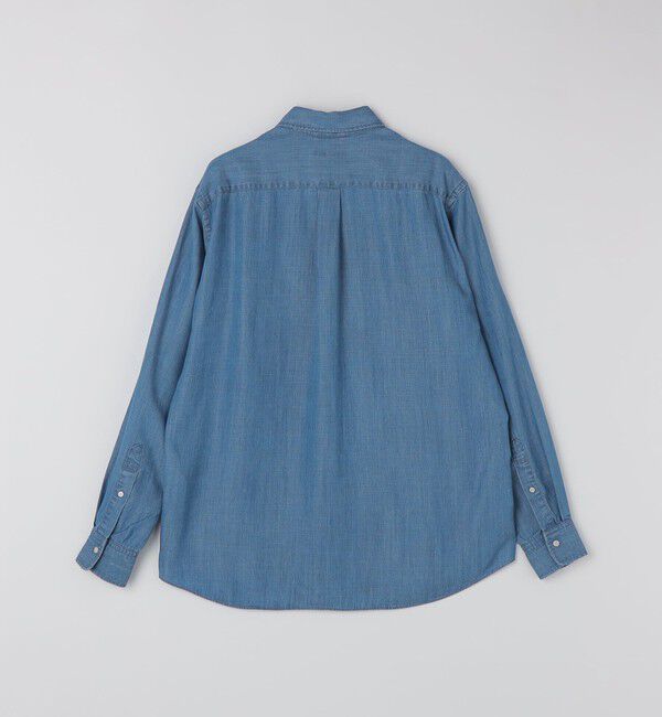 SHIPS「【WEB限定】SHIPS:〈手洗い可能〉リヨセル エア ボタンダウン デニムライク シャツ」|シャツ・ブラウス|