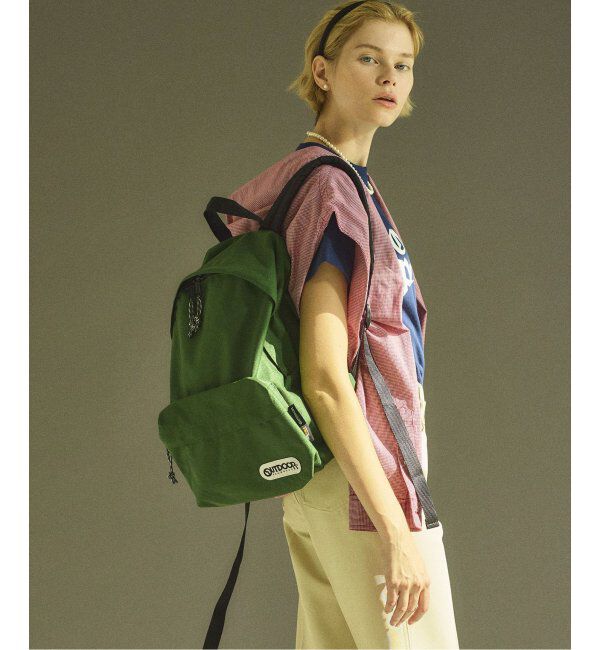 OUTDOOR PRODUCTS Usual Things「追加 452U  MIDEIUM SOLID」|リュック|グリーン