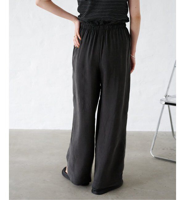 OUTDOOR PRODUCTS Usual Things「新色追加 キュプラステッチワークドロストワイドパンツ セットアップ対応」|スラックス|