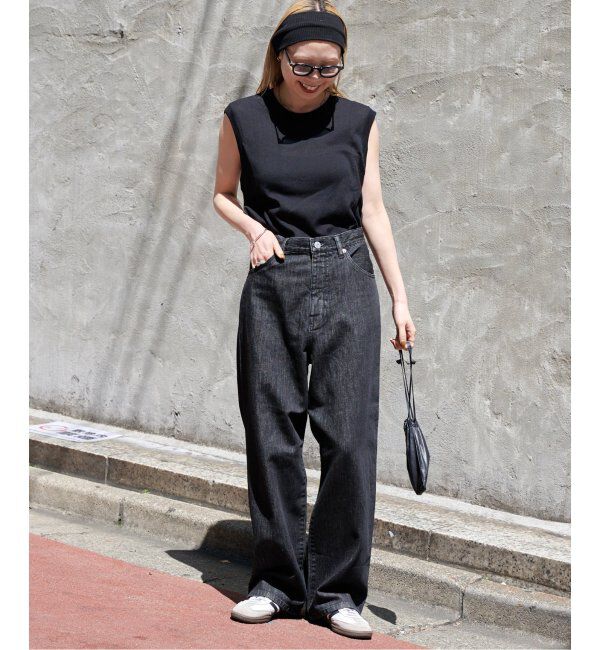 OUTDOOR PRODUCTS Usual Things「追加2 ULTライトデニムハイライズルーズ5PKT」|デニム|