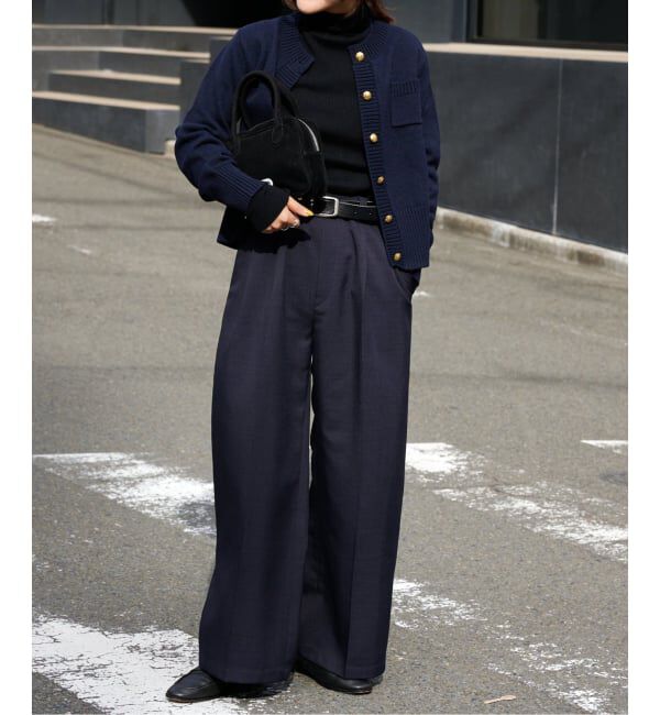 OUTDOOR PRODUCTS Usual Things「ゴールドボタンクルーネックカーディガン」|ニット・セーター|