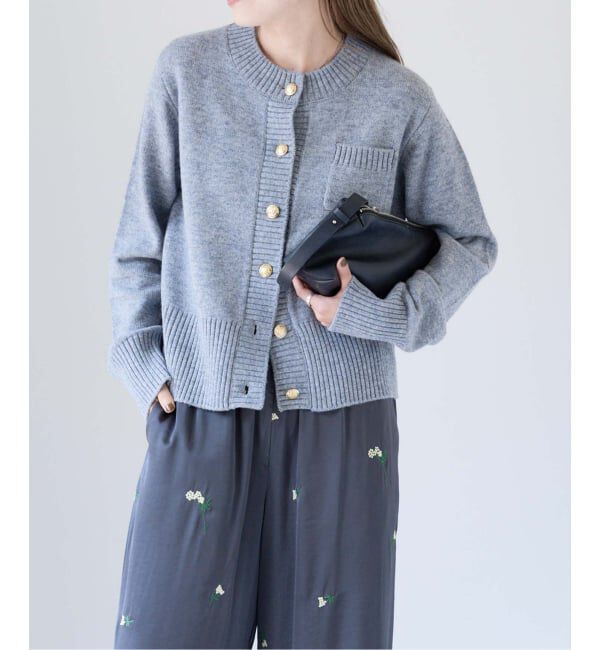 OUTDOOR PRODUCTS Usual Things「ゴールドボタンクルーネックカーディガン」|ニット・セーター|