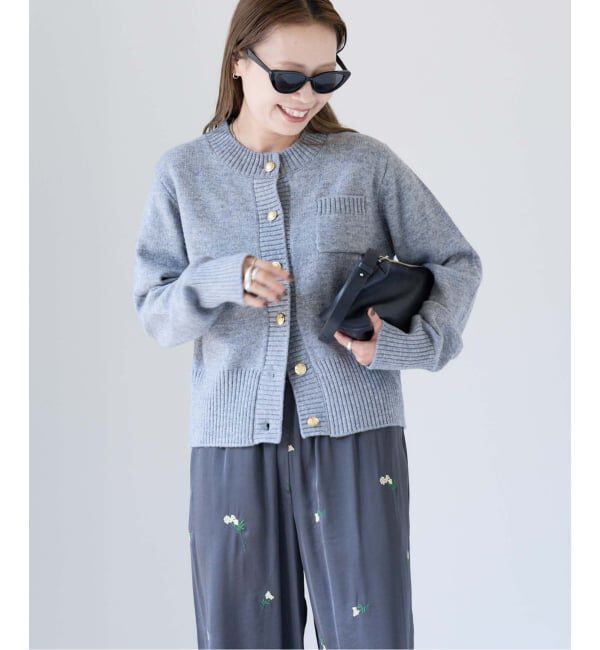 OUTDOOR PRODUCTS Usual Things「ゴールドボタンクルーネックカーディガン」|ニット・セーター|