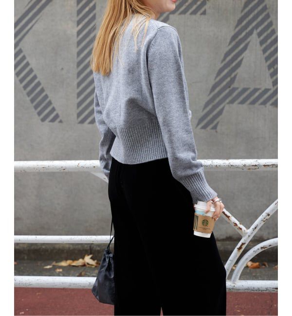 OUTDOOR PRODUCTS Usual Things「ゴールドボタンクルーネックカーディガン」|ニット・セーター|