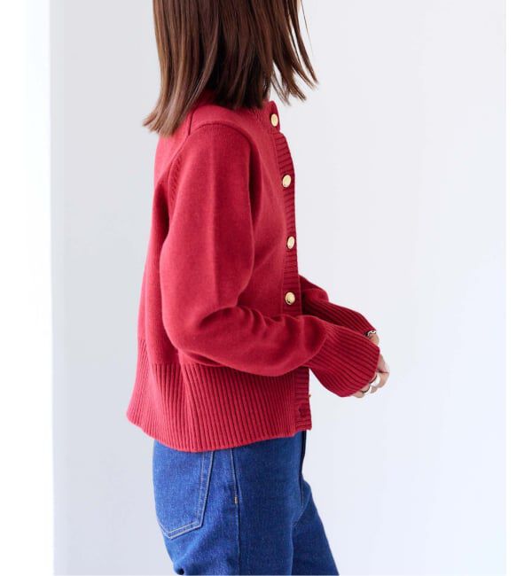 OUTDOOR PRODUCTS Usual Things「ゴールドボタンクルーネックカーディガン」|ニット・セーター|