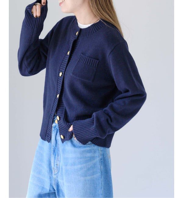 OUTDOOR PRODUCTS Usual Things「ゴールドボタンクルーネックカーディガン」|ニット・セーター|