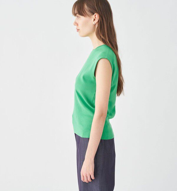 Ballsey「ハイゲージコットン ノースリーブプルオーバー」|ニット・セーター|