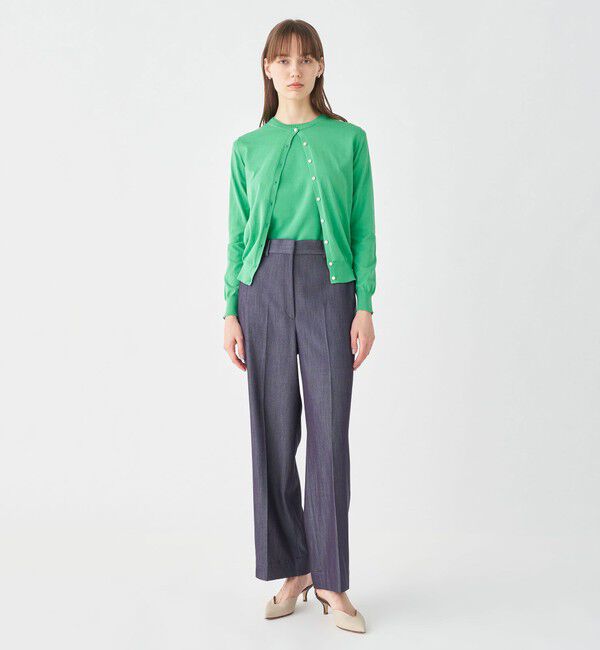 Ballsey「ハイゲージコットン クルーネックカーディガン」|カーディガン|