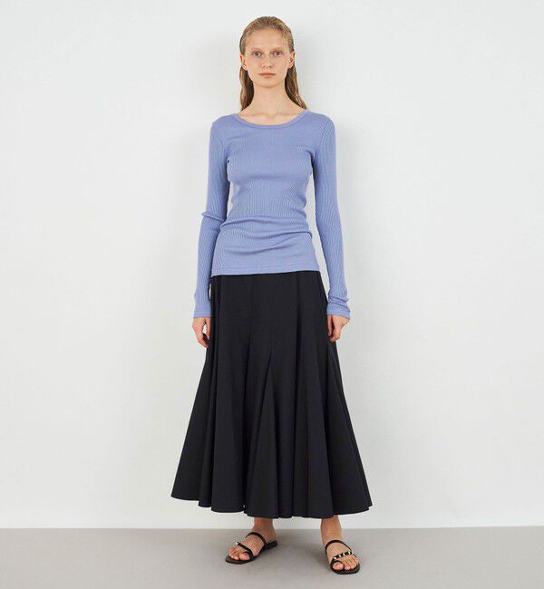 DES PRES「シルクコットンリブ クルーネックプルオーバー」|Tシャツ・カットソー|