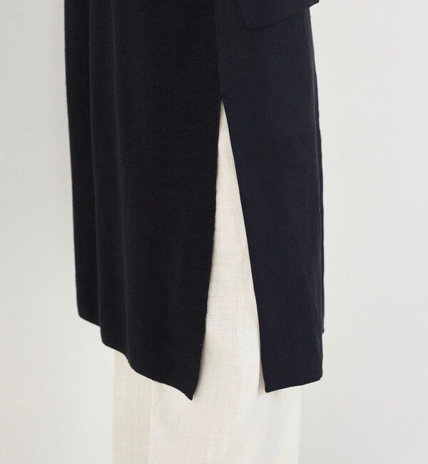 DES PRES「リネンファブリックコンビ ロングジレ」|ベスト・ジレ|