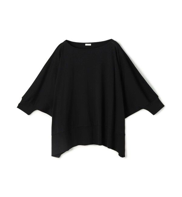 GALERIE VIE「パウダーコットン ワイドプルオーバー」|Tシャツ・カットソー|19 ブラック