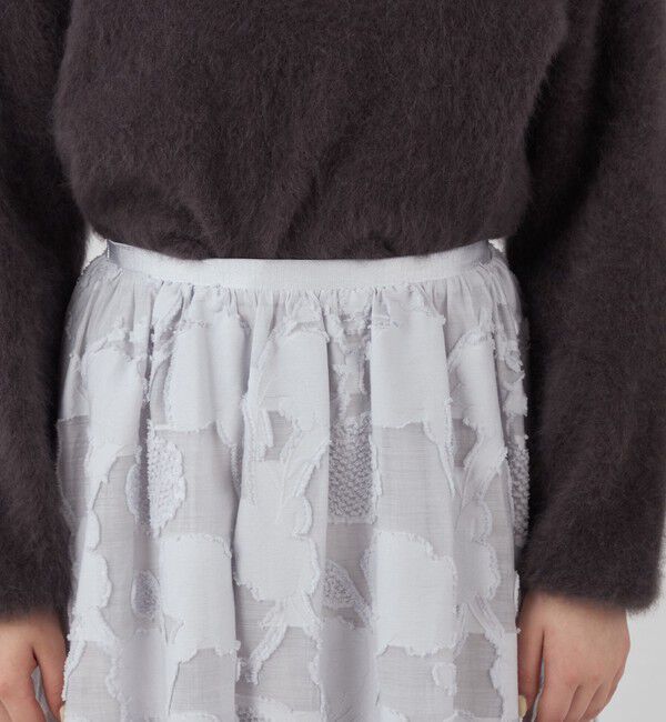 Ballsey「フラッフィージャカード ギャザースカート」|フレア|