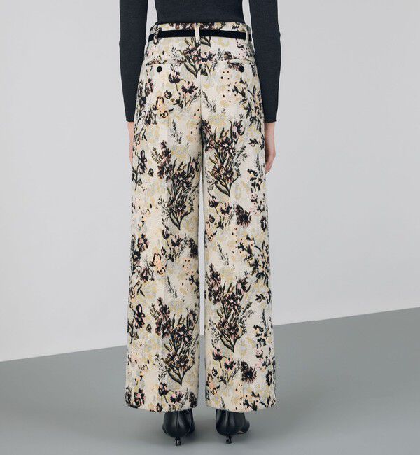 DES PRES「ブラッシュフラワープリント ワイドストレートパンツ」|その他|