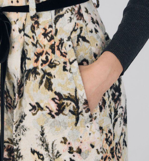 DES PRES「ブラッシュフラワープリント ワイドストレートパンツ」|その他|