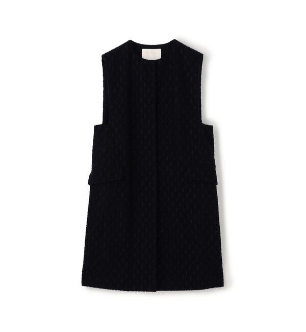 Ballsey「モールヤーンジャカード クルーネックジレ」|ベスト・ジレ|69 ネイビー