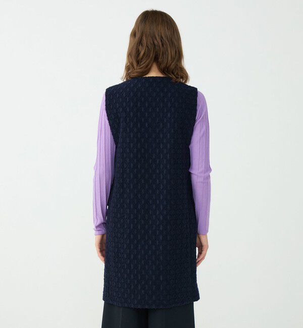 Ballsey「モールヤーンジャカード クルーネックジレ」|ベスト・ジレ|