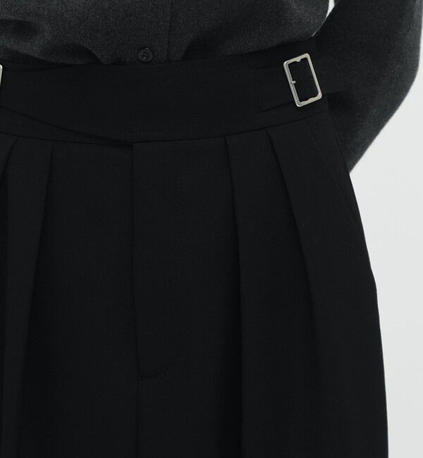 CABaN「ウールギャバジン グルカスカート」|スカート|