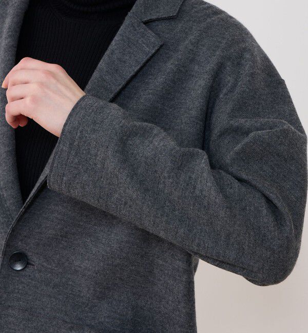 GALERIE VIE「ウールミルドスムース チェスタージャケット」|テーラードジャケット|