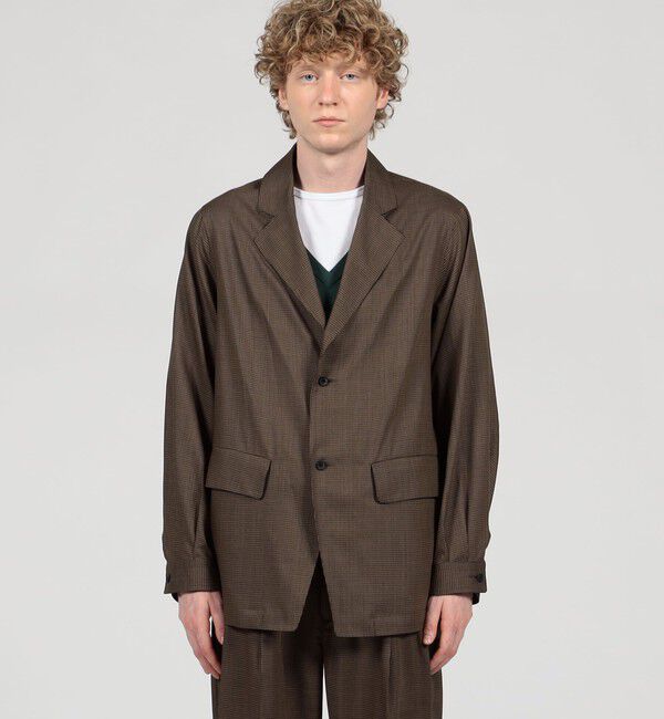 TOMORROWLAND MENS「ウールトロピカル シングルブレステッド 2Bジャケット」|テーラードジャケット|