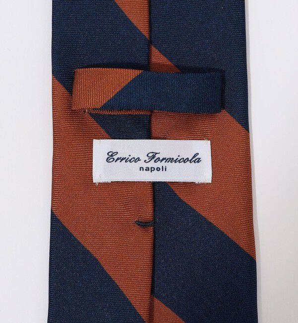 TOMORROWLAND GOODS「ERRICO FORMICOLA シルクプリント レジメンタルストライプ ネクタイ」|ネクタイ・蝶ネクタイ|