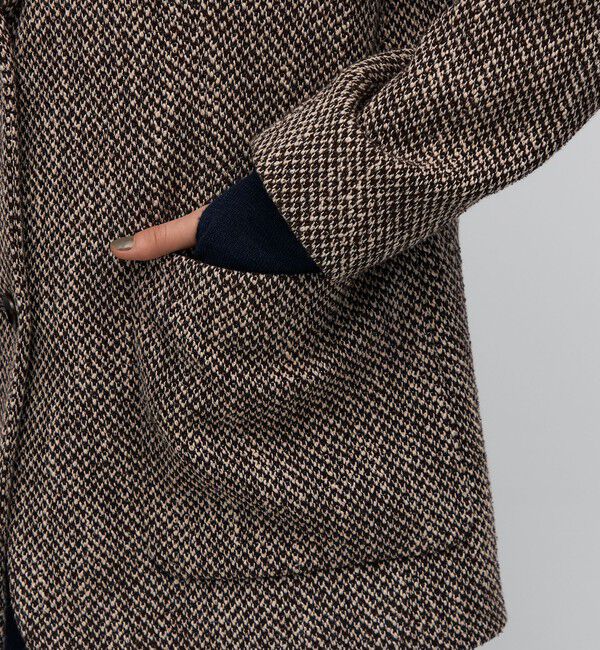 BACCA「ライトツイード コートジャケット」|テーラードジャケット|