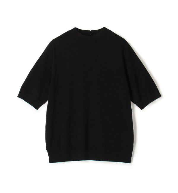 DES PRES「ウーステッドウール ハーフスリーブプルオーバー」|ニット・セーター|19 ブラック
